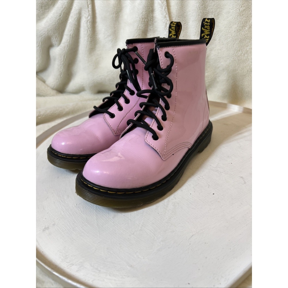 Dr Martens Jiffy Cotton Candy Pink Girls Boots Size 4 Eu 36